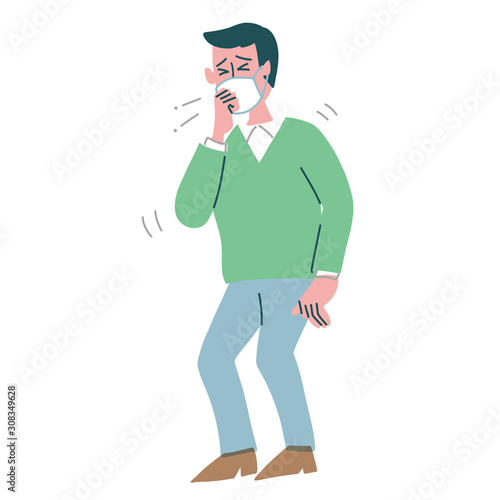 男性　体調不良　風邪