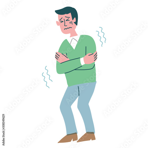 男性　体調不良　寒気