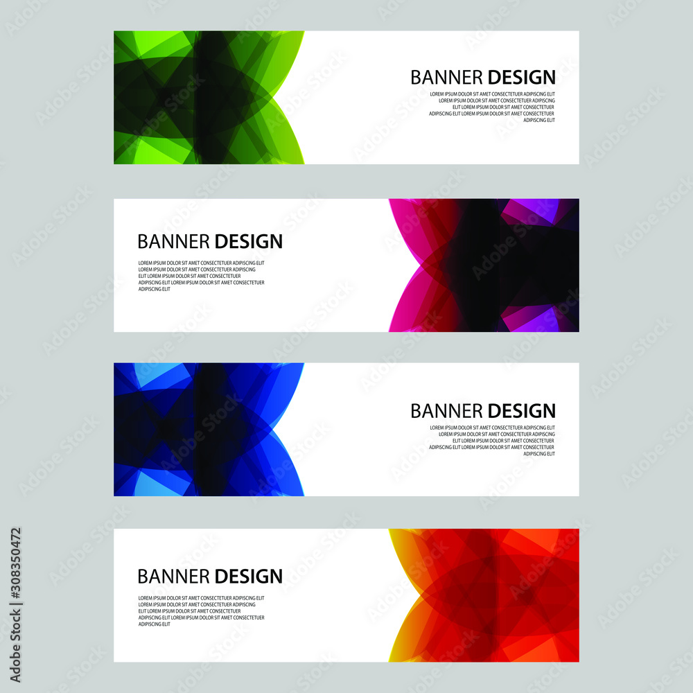 Fototapeta premium Vector Abstract design banner web template