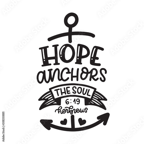 Hope Anchors The Soul Herbrews Scripture