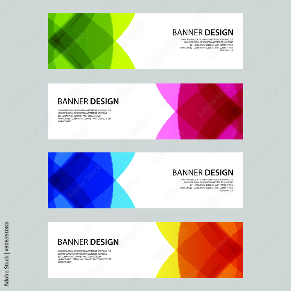 Fototapeta premium Vector Abstract design banner web template
