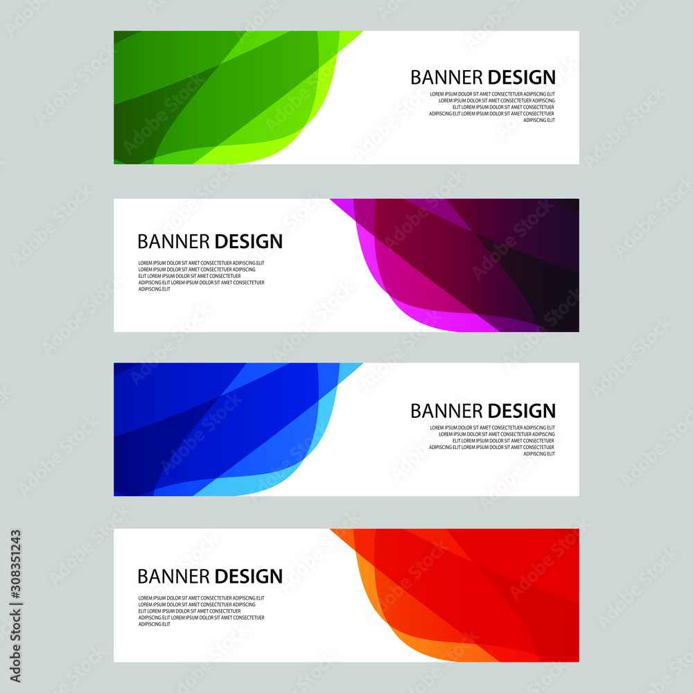 Fototapeta premium Vector Abstract design banner web template