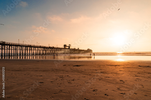 Oceanside Pier view at sunset