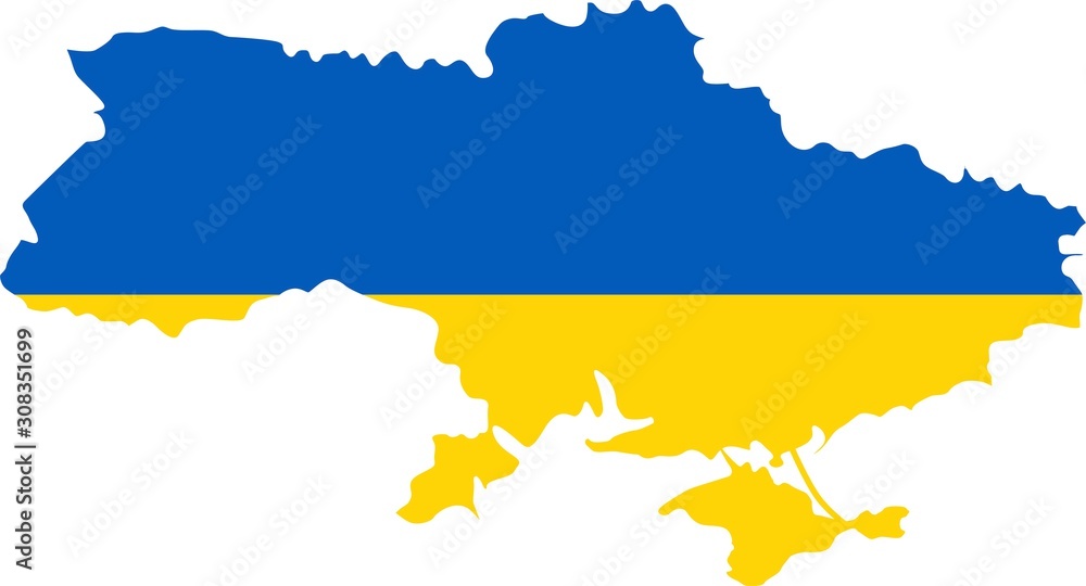 Ukraine Vector map. Isolated, white background Ukraine Vector map. Isolated, white background