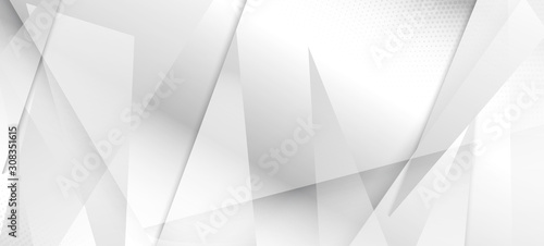 Halftone Modern Gray Vector Background. Minimal Faded Banner. 