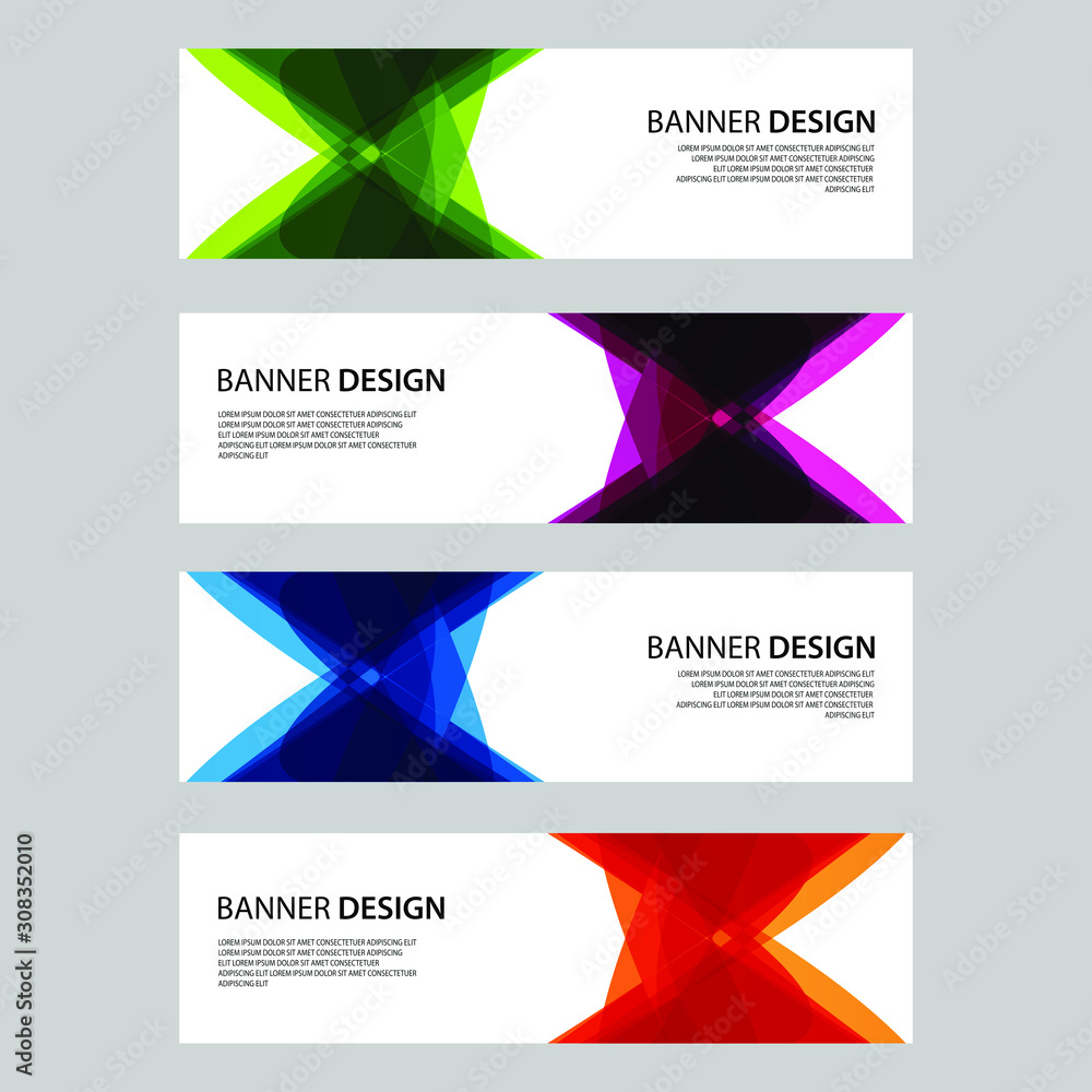 Fototapeta premium Vector Abstract design banner web template
