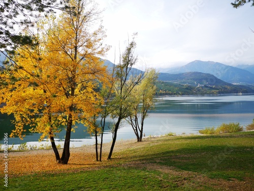 Lakeside in autumn
