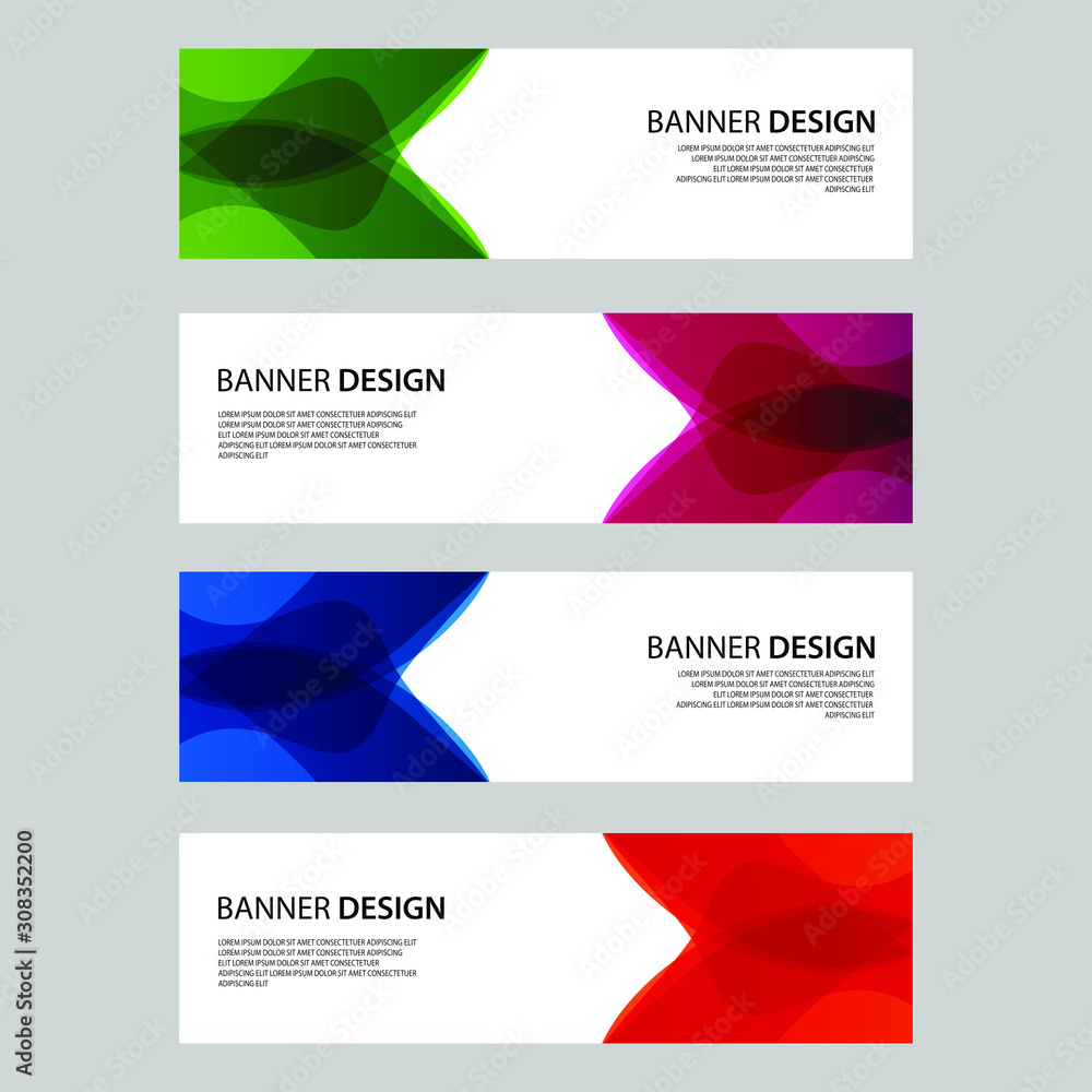 Fototapeta premium Vector Abstract design banner web template