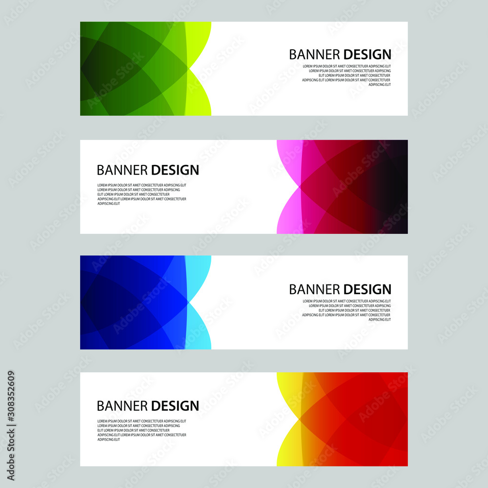 Vector Abstract design banner web template Vector Abstract design banner web template