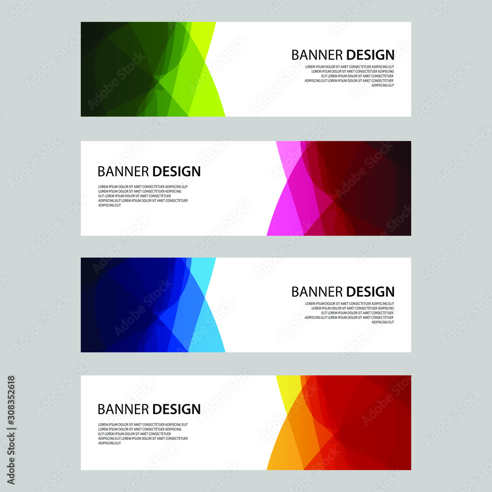 Fototapeta premium Vector Abstract design banner web template