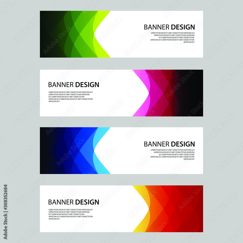 Fototapeta premium Vector Abstract design banner web template