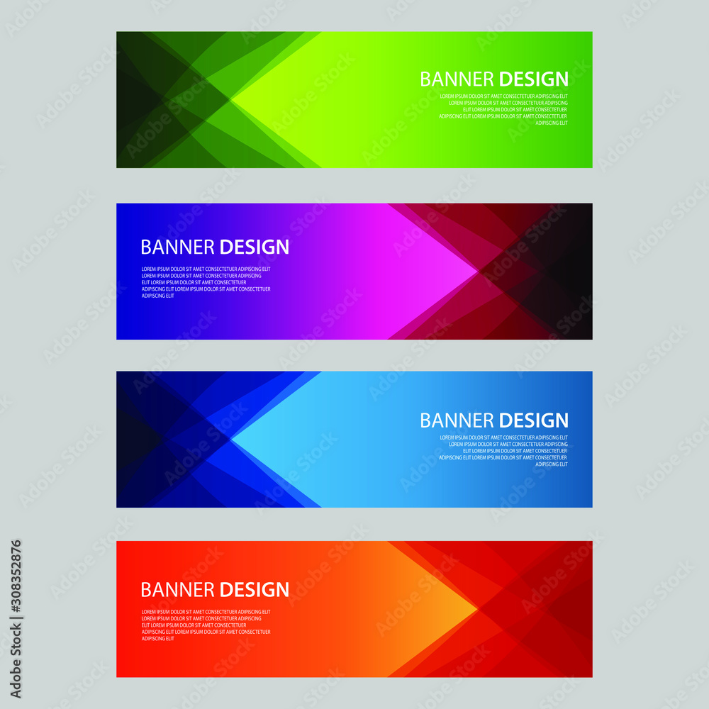 Fototapeta premium Vector Abstract design banner web template