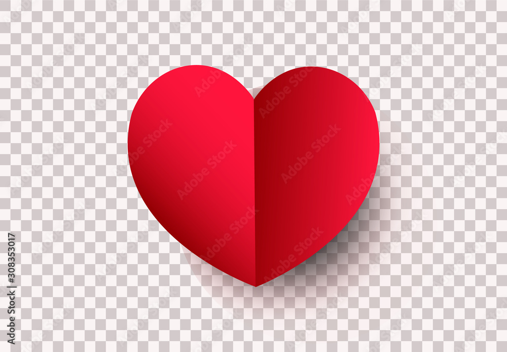 isolated heart vector. Vector of red heart for Valentine's day. Isolated heart vector. isolated heart vector. Vector of red heart for Valentine's day. Isolated heart vector.