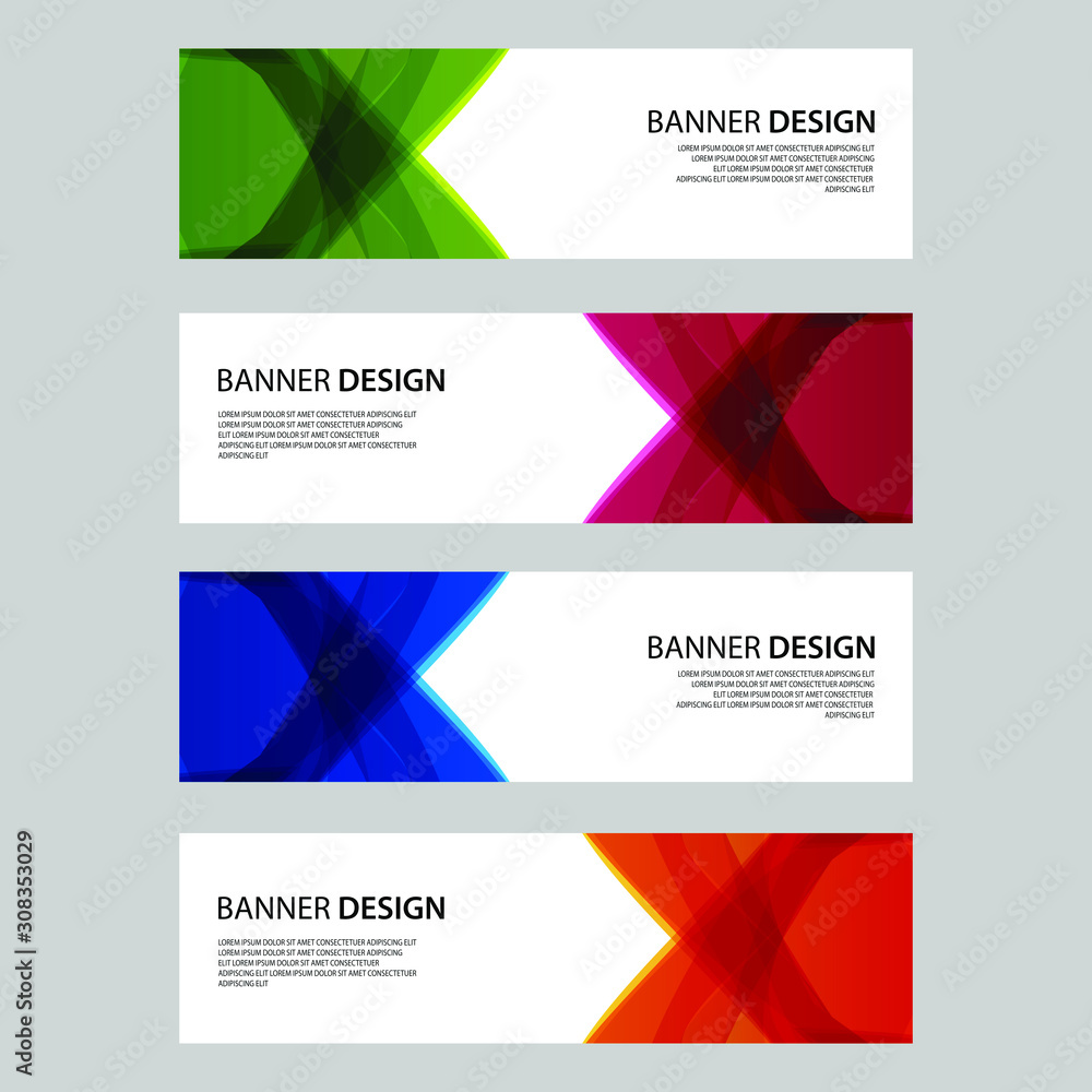 Fototapeta premium Vector Abstract design banner web template