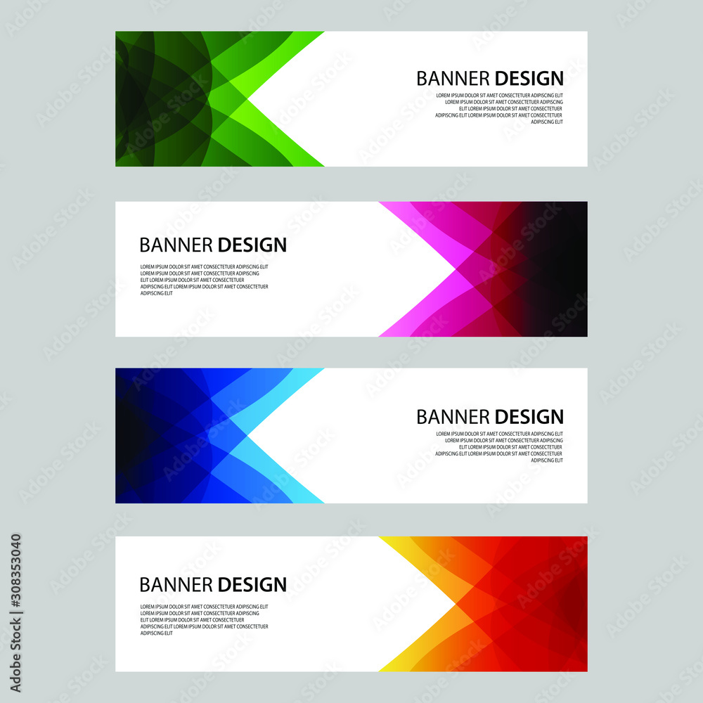 Fototapeta premium Vector Abstract design banner web template