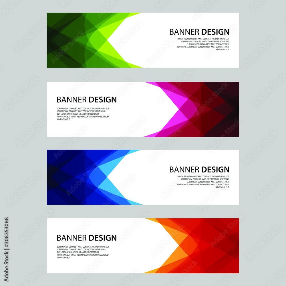 Vector Abstract design banner web template Vector Abstract design banner web template