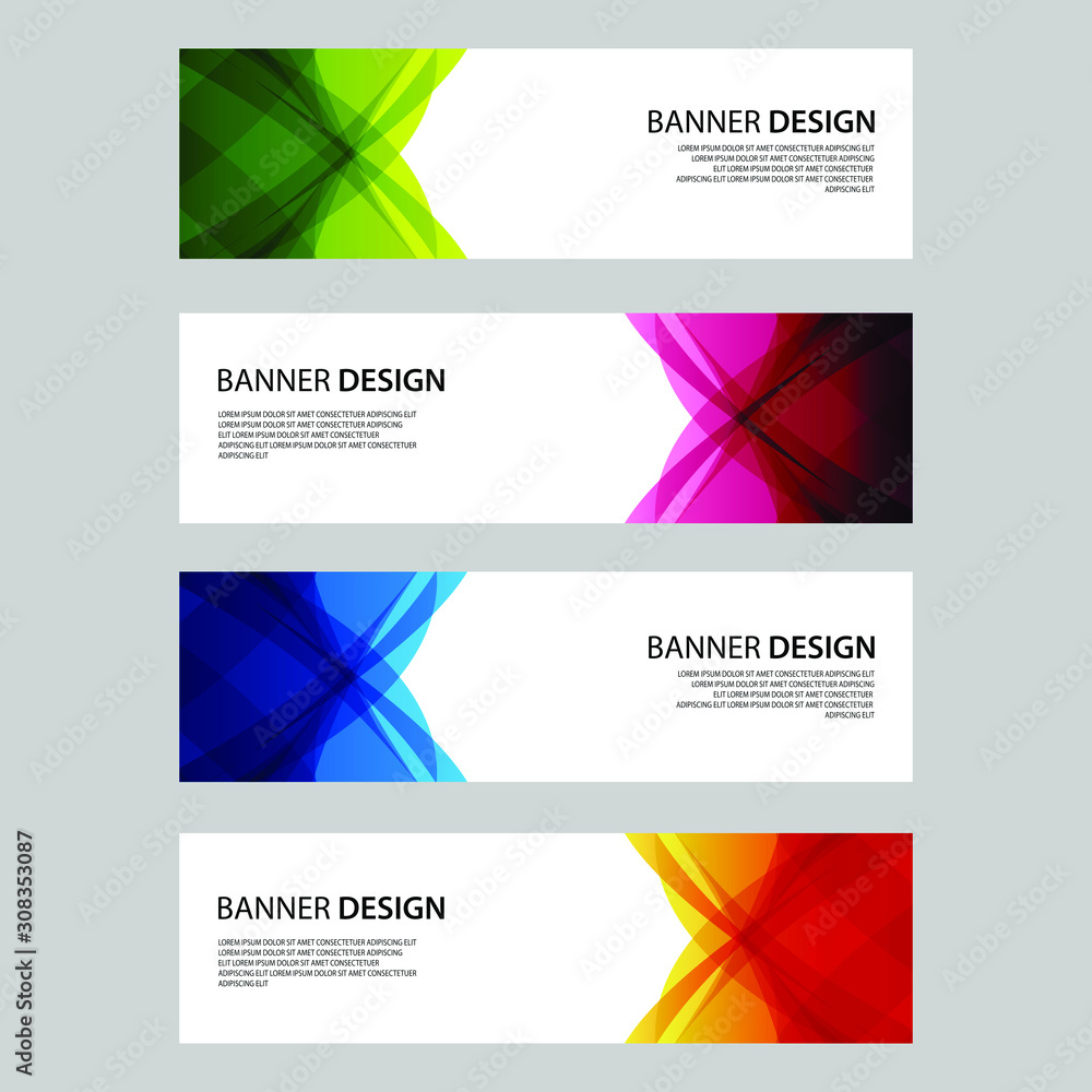 Fototapeta premium Vector Abstract design banner web template