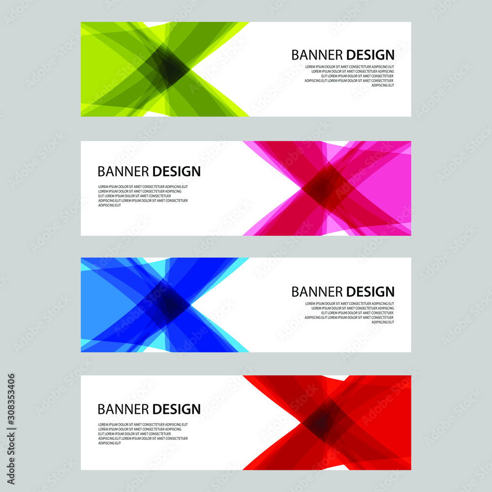 Vector Abstract design banner web template