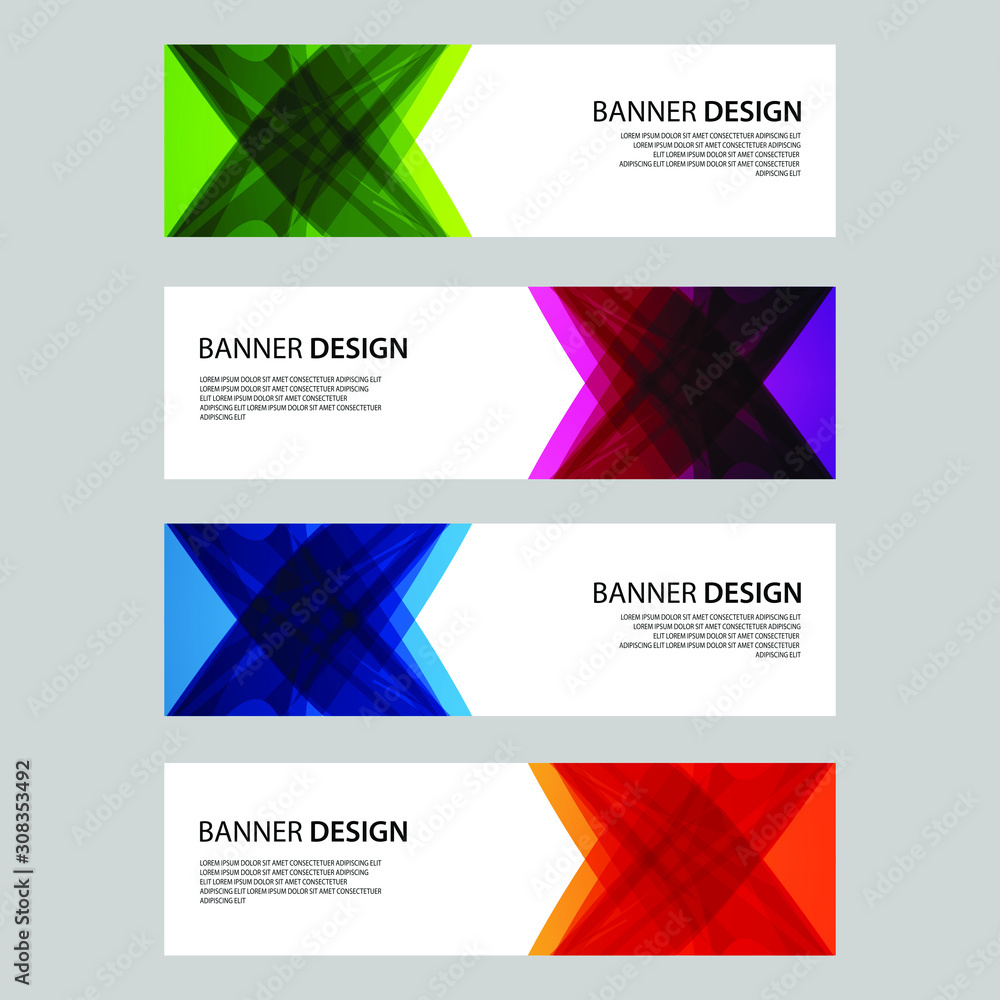 Fototapeta premium Vector Abstract design banner web template