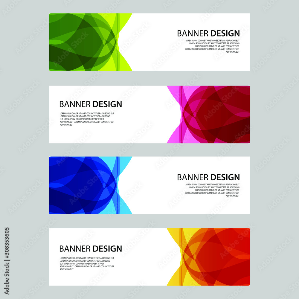 Fototapeta premium Vector Abstract design banner web template