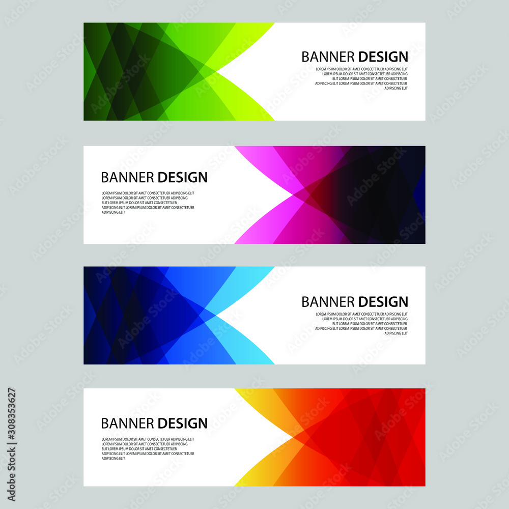 Fototapeta premium Vector Abstract design banner web template