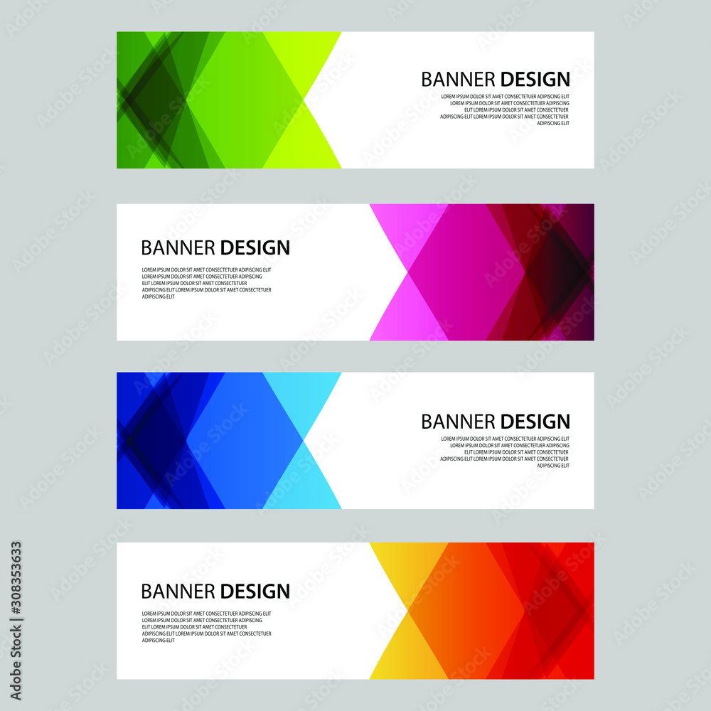 Vector Abstract design banner web template Vector Abstract design banner web template
