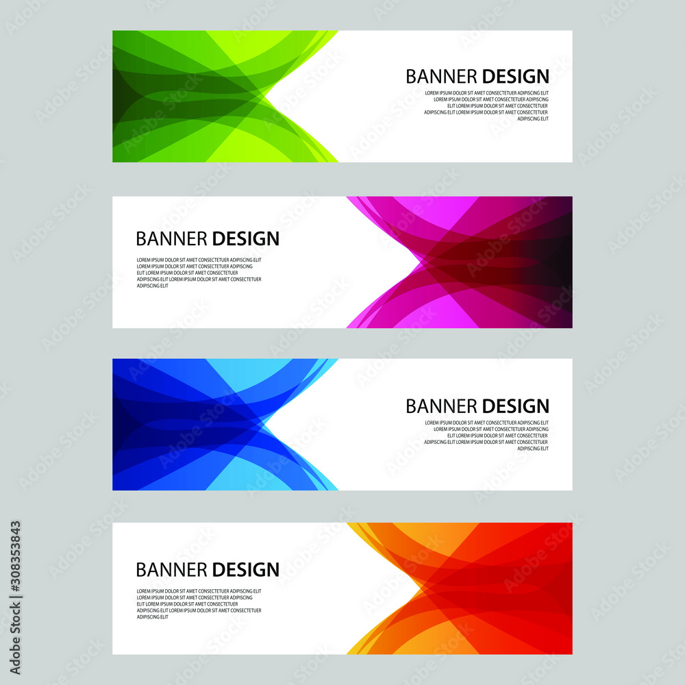 Vector Abstract design banner web template Vector Abstract design banner web template