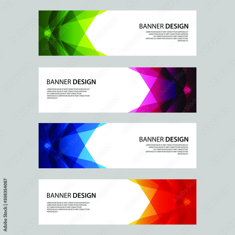 Fototapeta premium Vector Abstract design banner web template