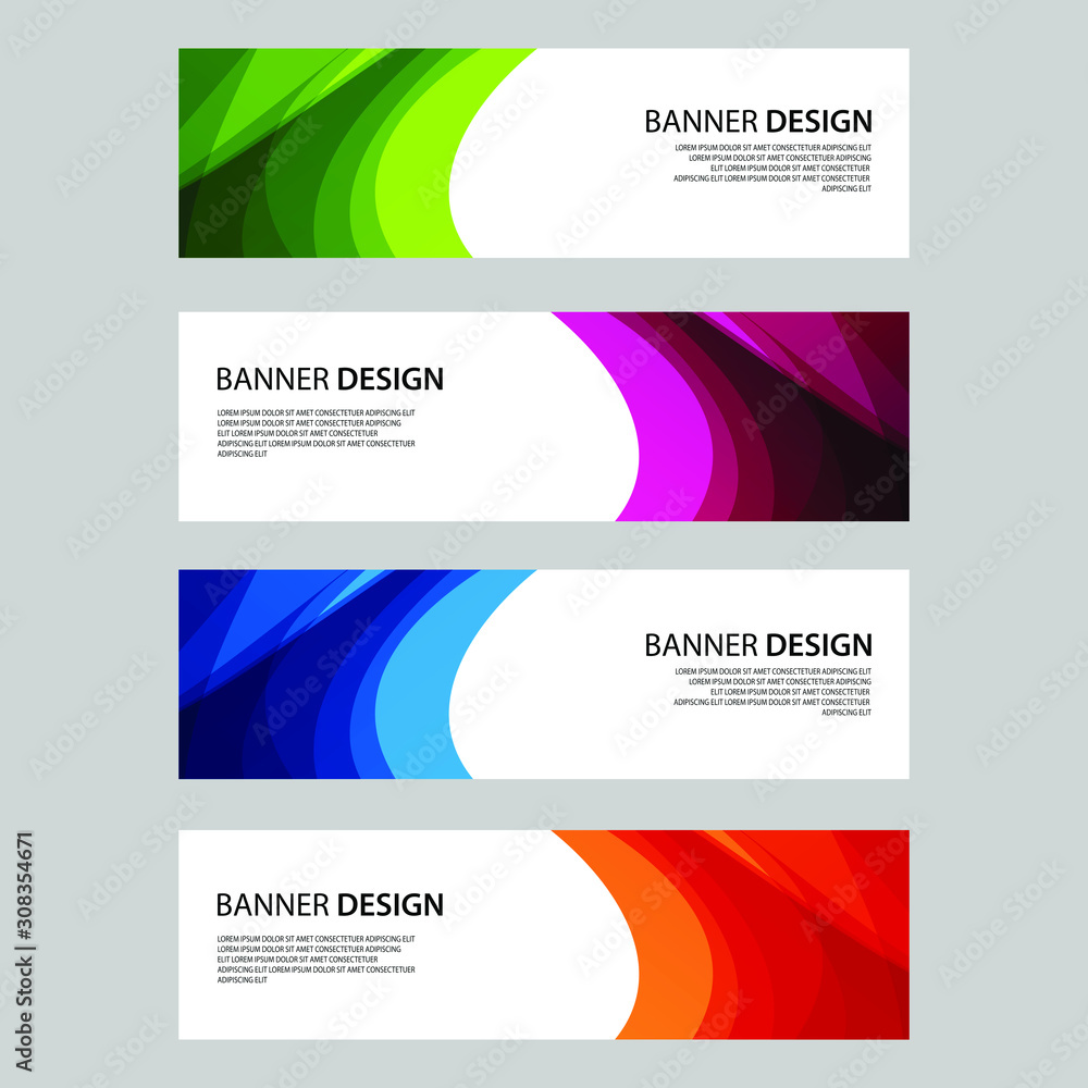 Vector Abstract design banner web template Vector Abstract design banner web template