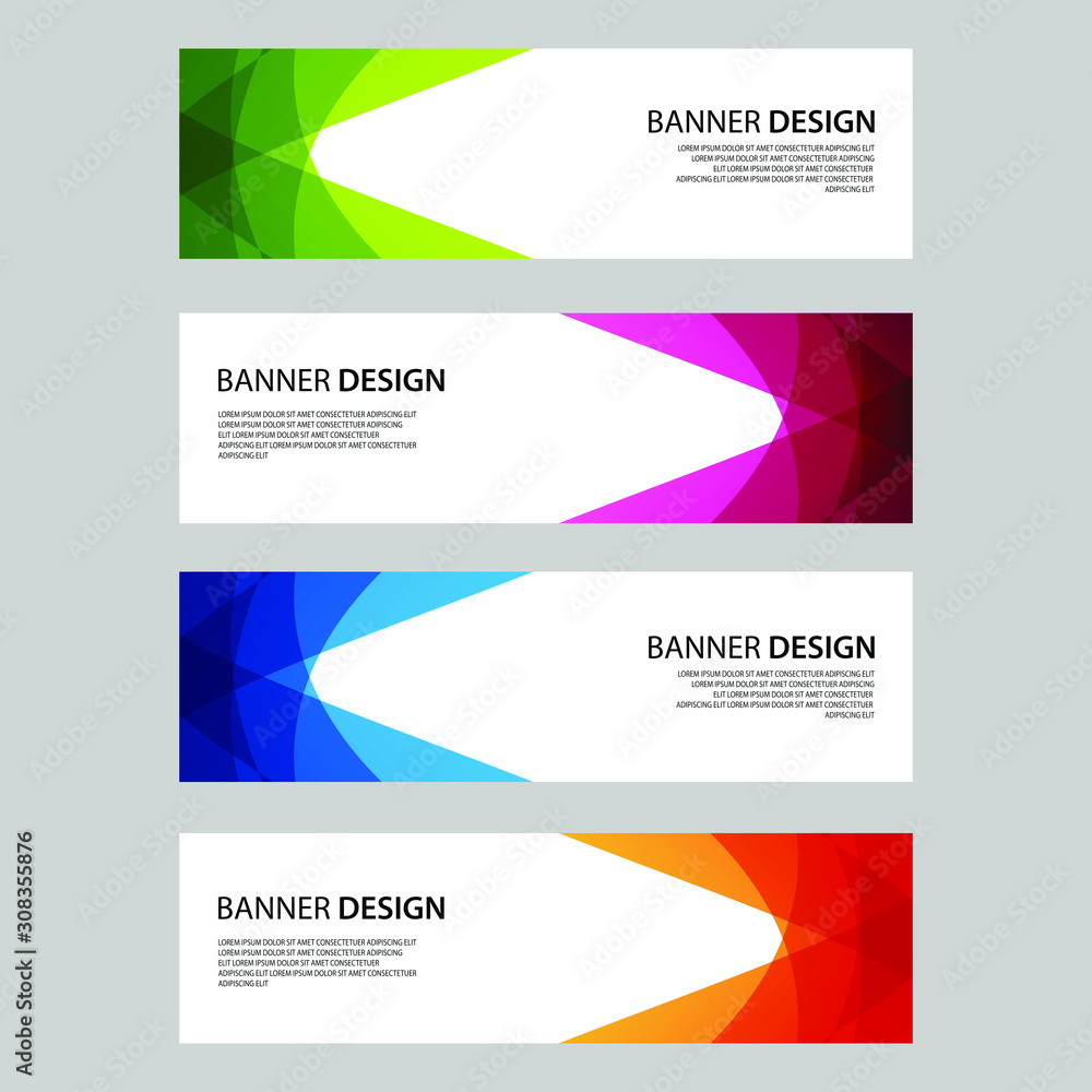 Vector Abstract design banner web template Vector Abstract design banner web template