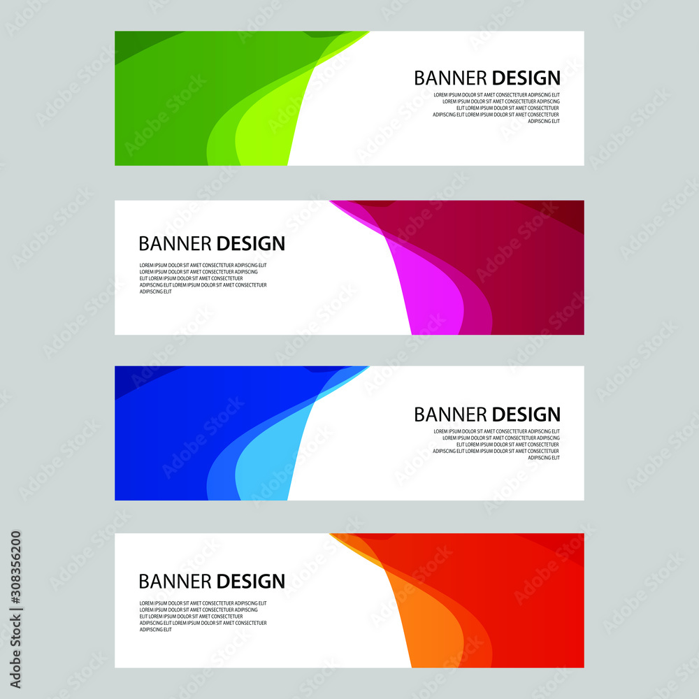 Fototapeta premium Vector Abstract design banner web template