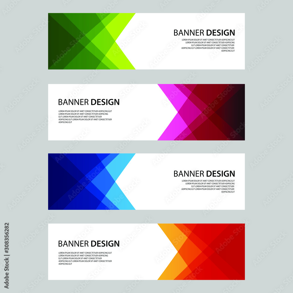 Naklejka premium Vector Abstract design banner web template