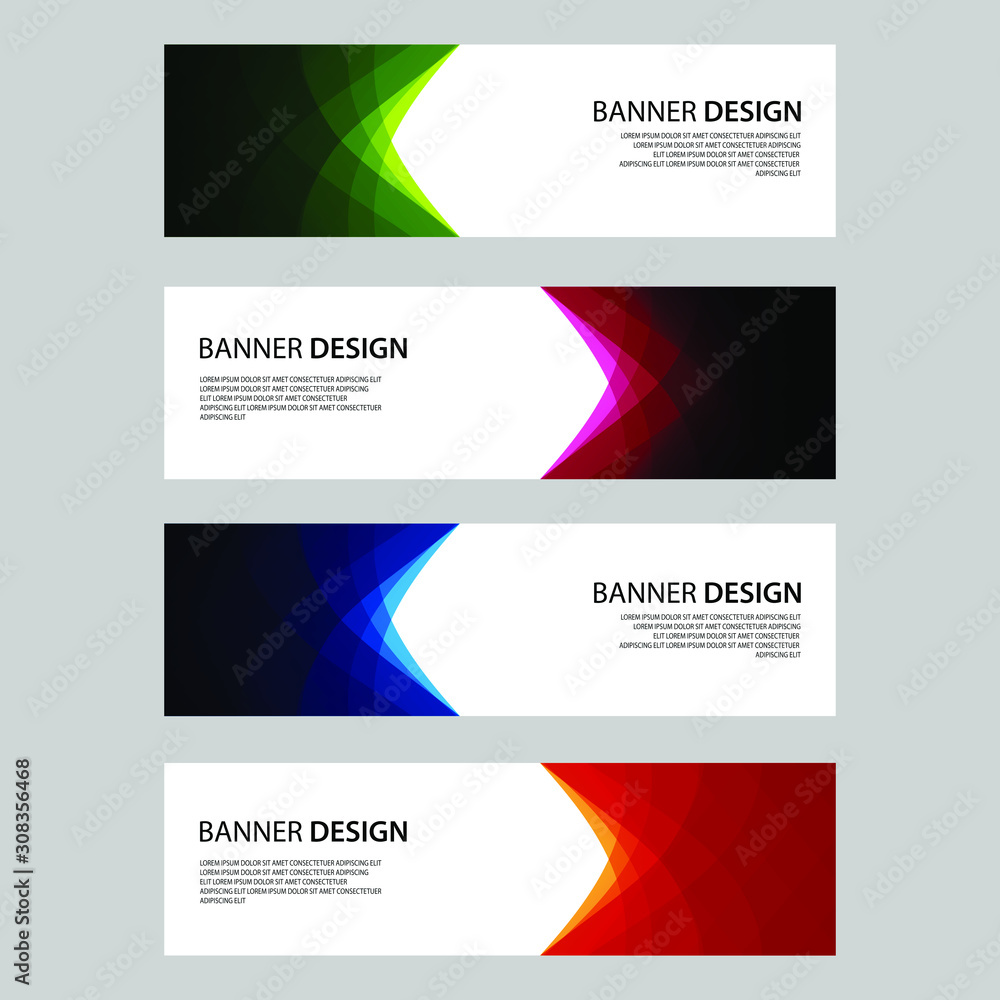Fototapeta premium Vector Abstract design banner web template