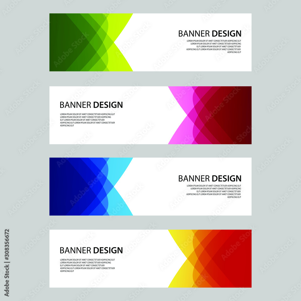 Vector Abstract design banner web template