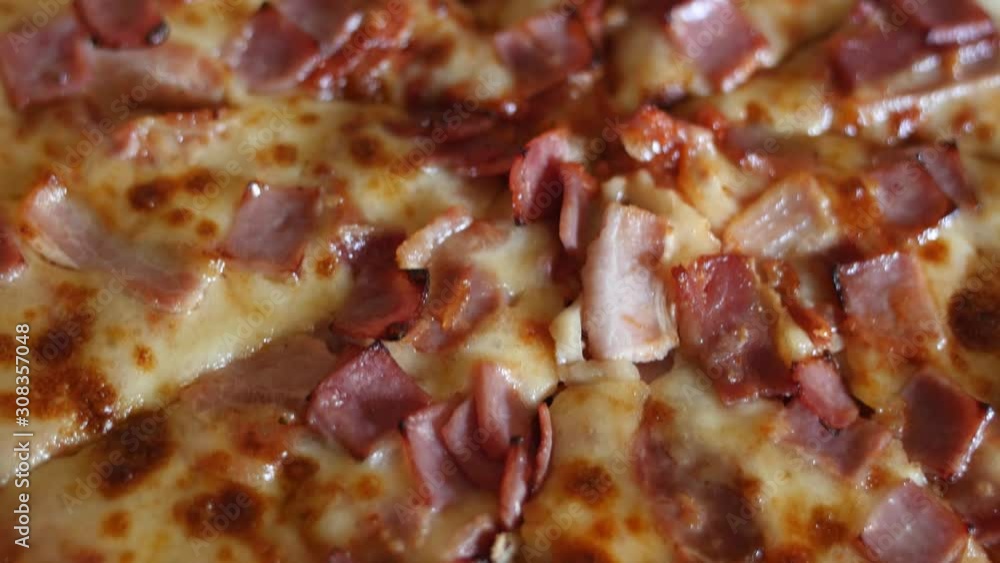 tasty fast food pizza close up 4k tasty fast food pizza close up 4k