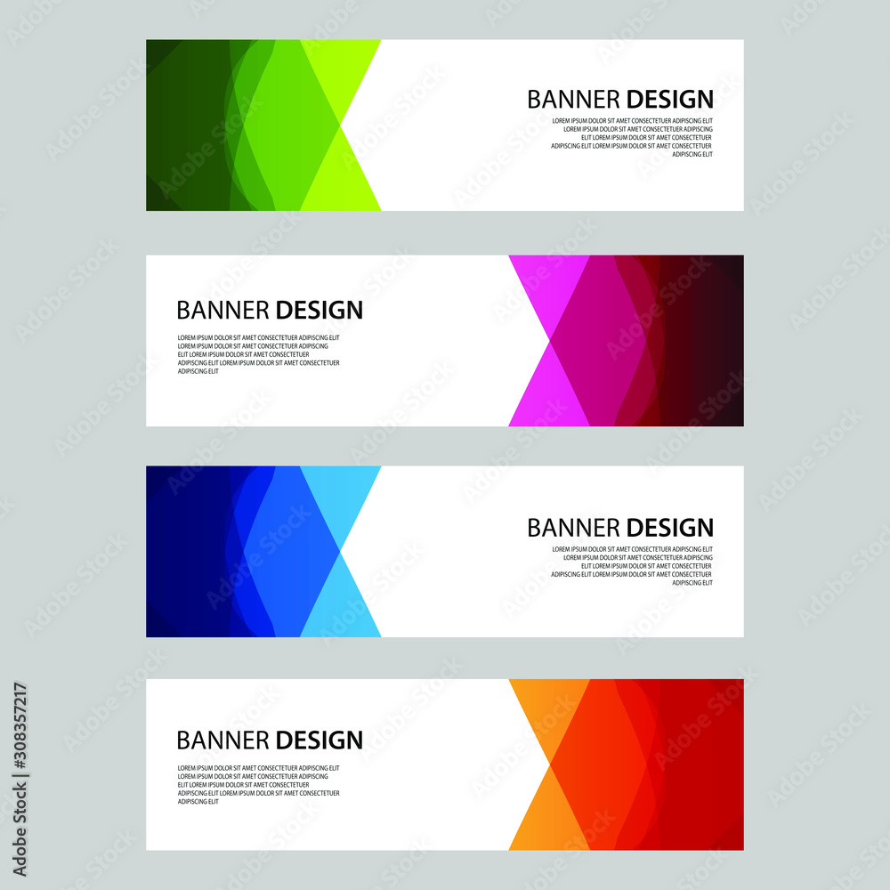 Naklejka premium Vector Abstract design banner web template