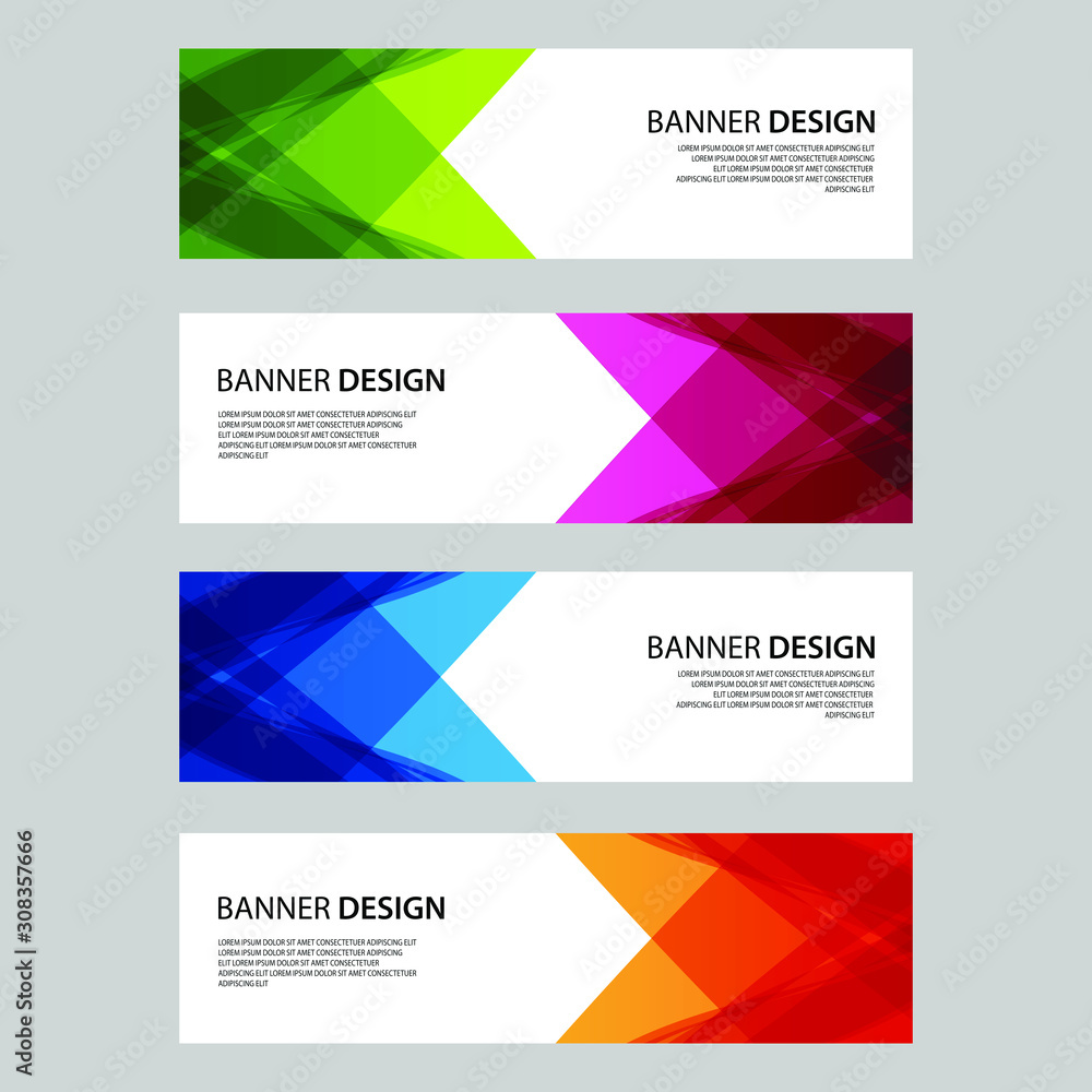 Vector Abstract design banner web template Vector Abstract design banner web template
