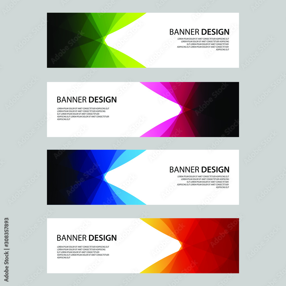 Vector Abstract design banner web template Vector Abstract design banner web template