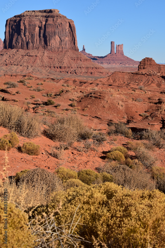 Fototapeta premium Unique landscapes in Monument Valley tribal park