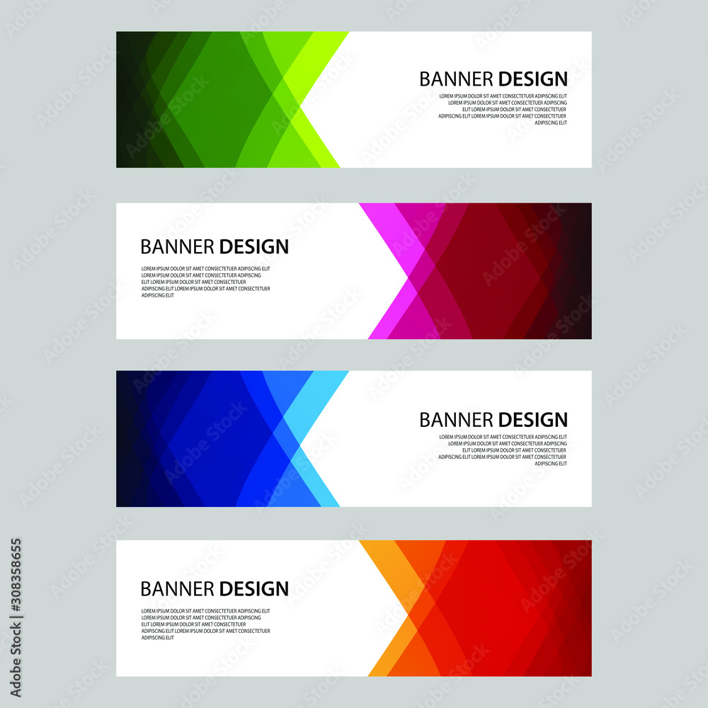 Fototapeta premium Vector Abstract design banner web template