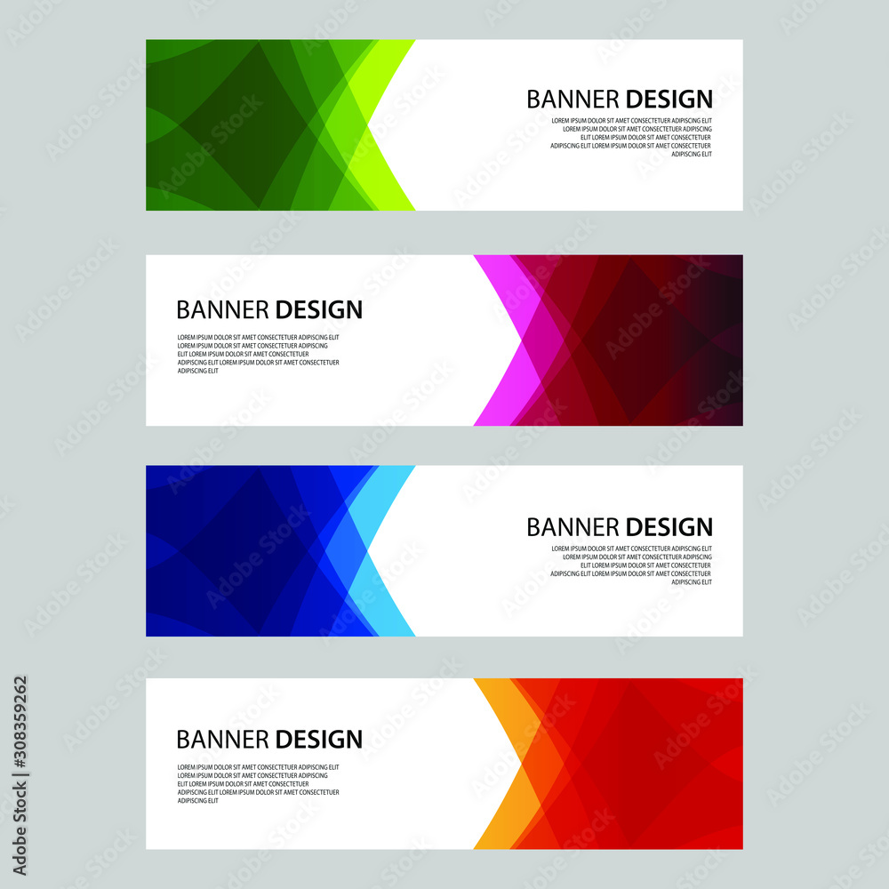 Fototapeta premium Vector Abstract design banner web template