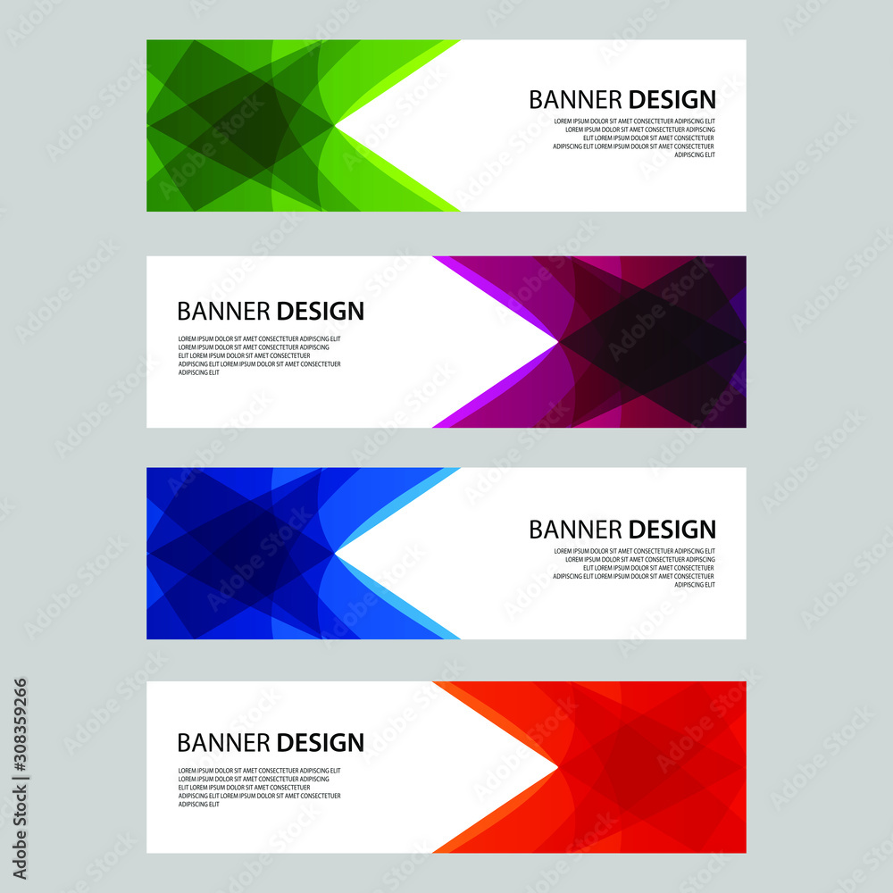 Fototapeta premium Vector Abstract design banner web template
