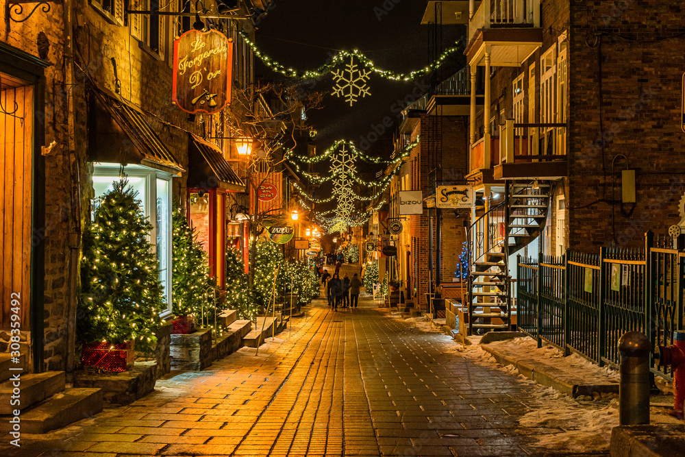 Fototapeta premium Before christmas in Quebec City