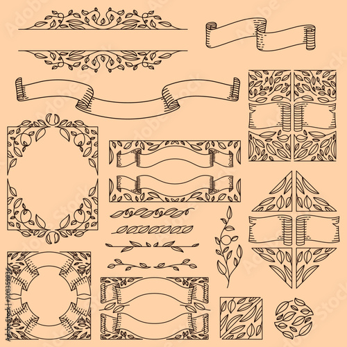 Set Of Decorative Ornament Graphic Elements
