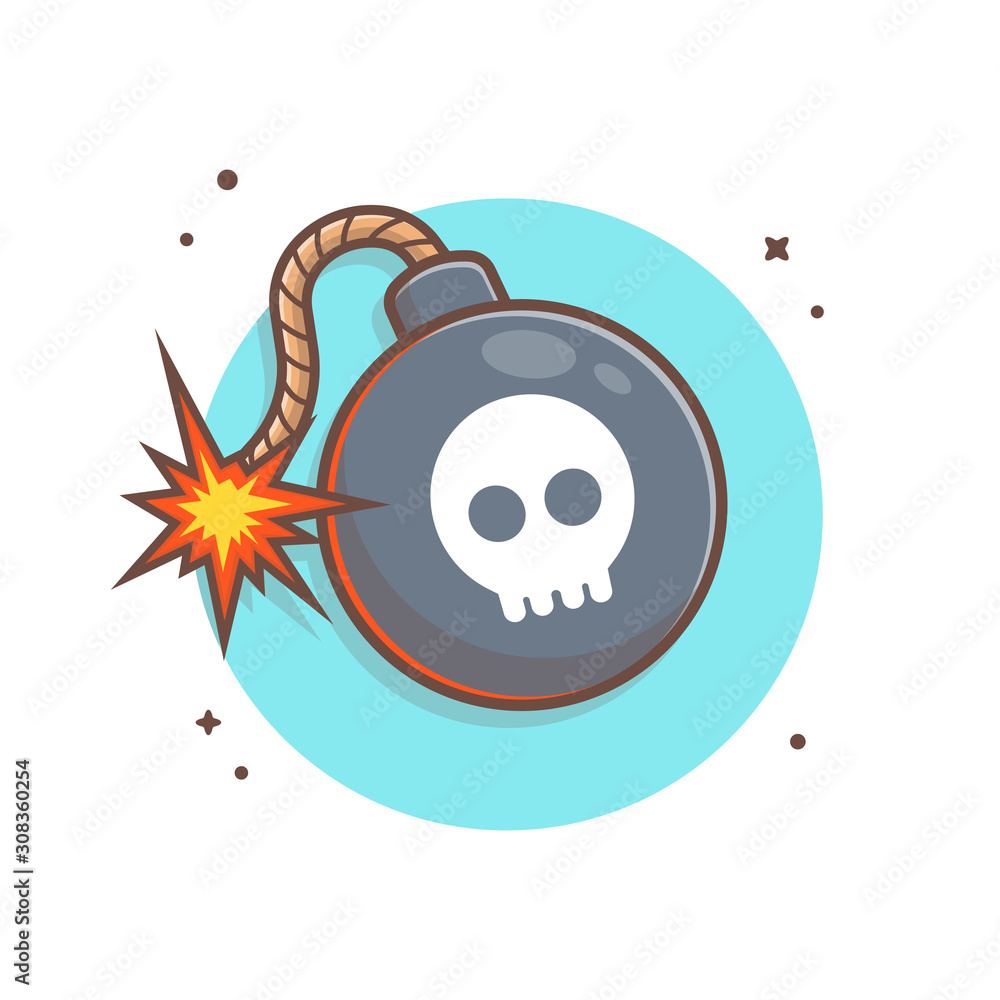 Bomb games online logo Royalty Free Vector Image