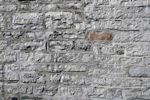 Old castle stone wall texture background.