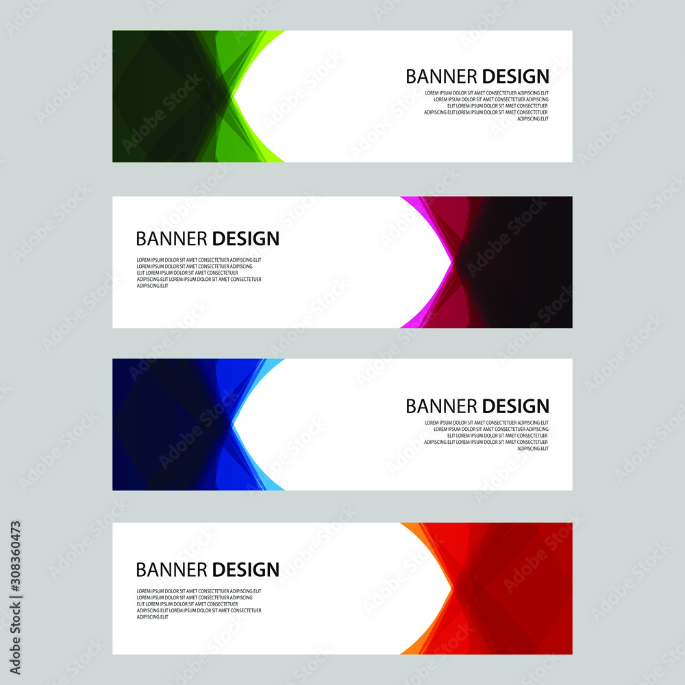 Fototapeta premium Vector Abstract design banner web template