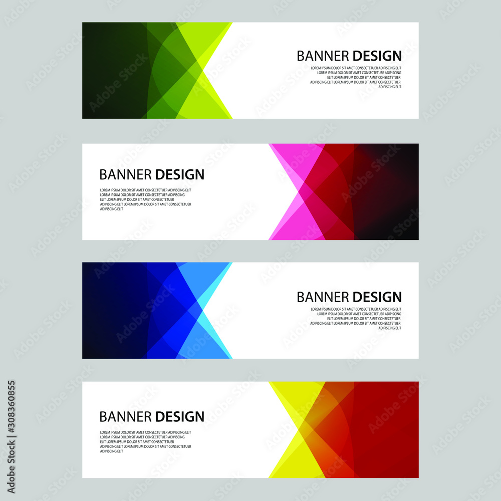 Fototapeta premium Vector Abstract design banner web template