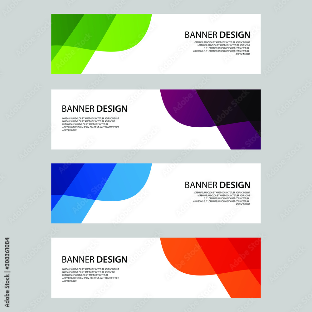 Fototapeta premium Vector Abstract design banner web template