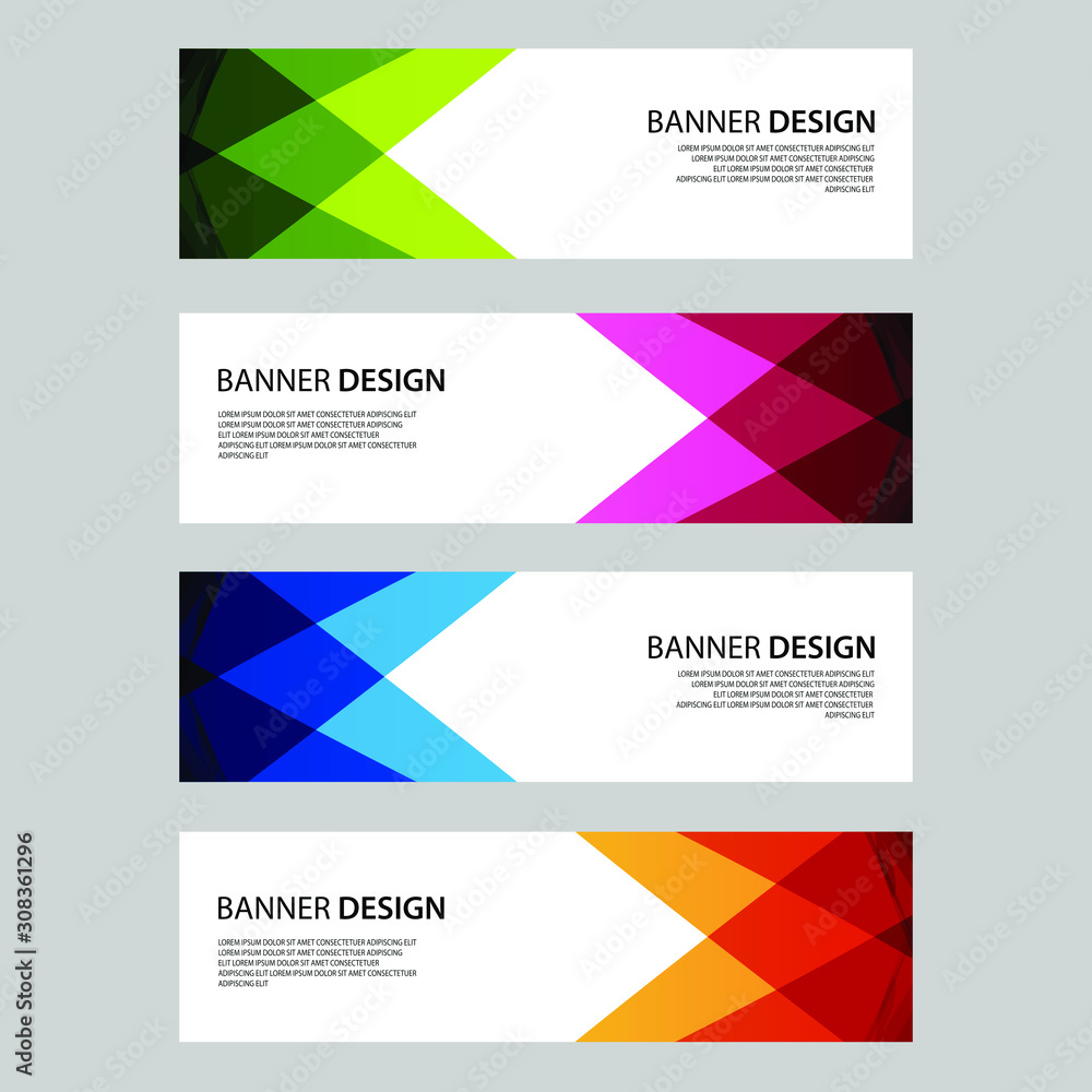 Fototapeta premium Vector Abstract design banner web template